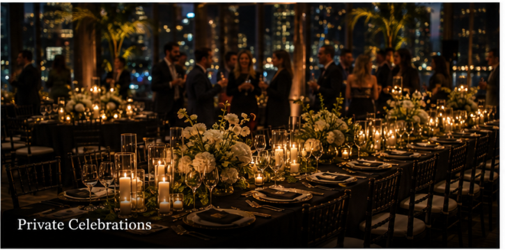private celebration cocktail party upscale